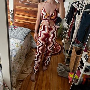 Super funky and comfy retro jumpsuit!